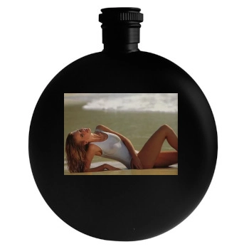 Claudia Schiffer Round Flask