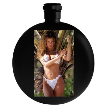 Claudia Schiffer Round Flask