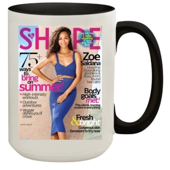 Zoe Saldana 15oz Colored Inner & Handle Mug