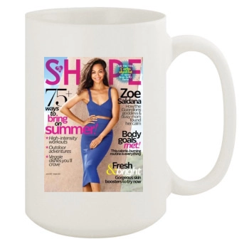 Zoe Saldana 15oz White Mug