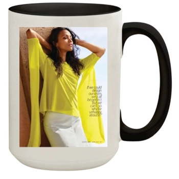 Zoe Saldana 15oz Colored Inner & Handle Mug