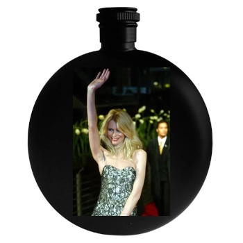 Claudia Schiffer Round Flask