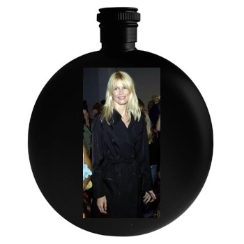 Claudia Schiffer Round Flask