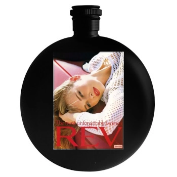 Claudia Schiffer Round Flask