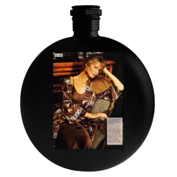 Claudia Schiffer Round Flask