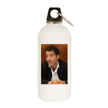 Clive Owen White Water Bottle With Carabiner