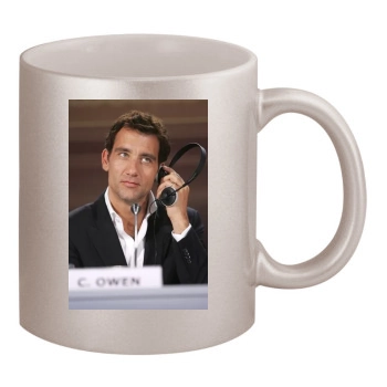 Clive Owen 11oz Metallic Silver Mug