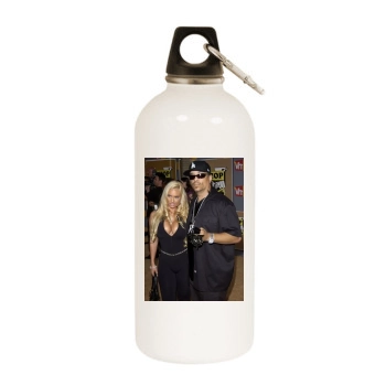 Coco Austin White Water Bottle With Carabiner