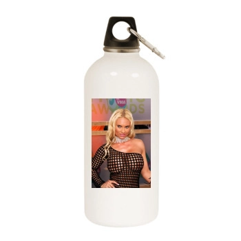 Coco Austin White Water Bottle With Carabiner