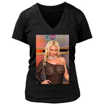 Coco Austin Women's Deep V-Neck TShirt