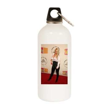 Coco Austin White Water Bottle With Carabiner