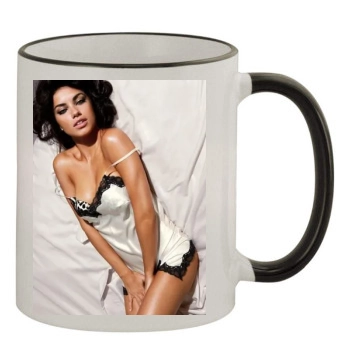 Adriana Lima 11oz Colored Rim & Handle Mug