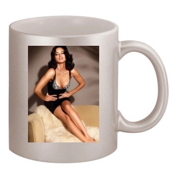 Adriana Lima 11oz Metallic Silver Mug