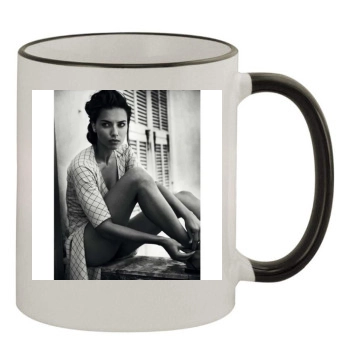 Adriana Lima 11oz Colored Rim & Handle Mug