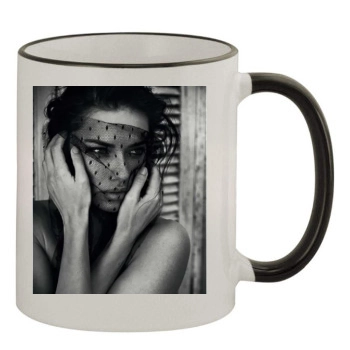 Adriana Lima 11oz Colored Rim & Handle Mug