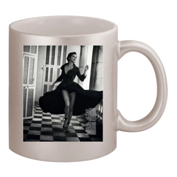 Adriana Lima 11oz Metallic Silver Mug