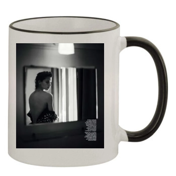 Adriana Lima 11oz Colored Rim & Handle Mug