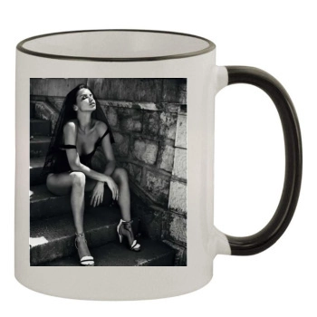 Adriana Lima 11oz Colored Rim & Handle Mug