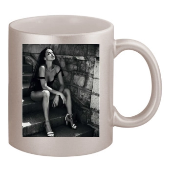 Adriana Lima 11oz Metallic Silver Mug