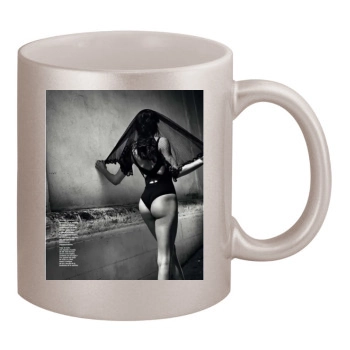 Adriana Lima 11oz Metallic Silver Mug