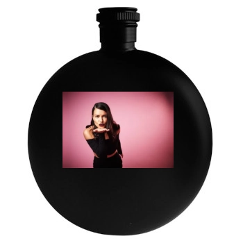 Adriana Lima Round Flask