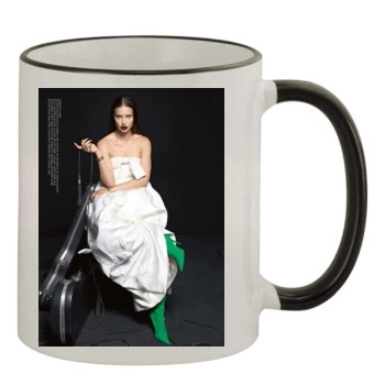 Adriana Lima 11oz Colored Rim & Handle Mug