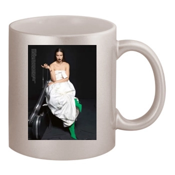 Adriana Lima 11oz Metallic Silver Mug