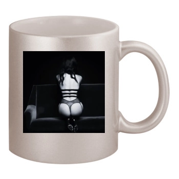 Adriana Lima 11oz Metallic Silver Mug