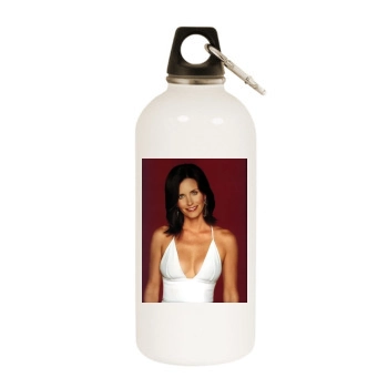 Courteney Cox White Water Bottle With Carabiner