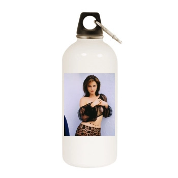 Courteney Cox White Water Bottle With Carabiner