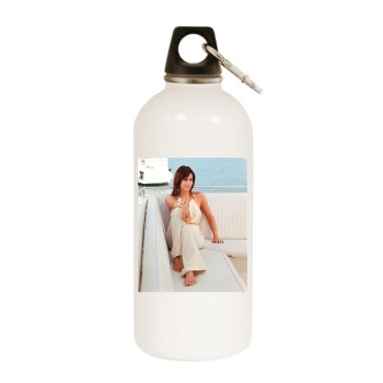 Courteney Cox White Water Bottle With Carabiner