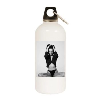 Courteney Cox White Water Bottle With Carabiner