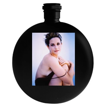 Courteney Cox Round Flask