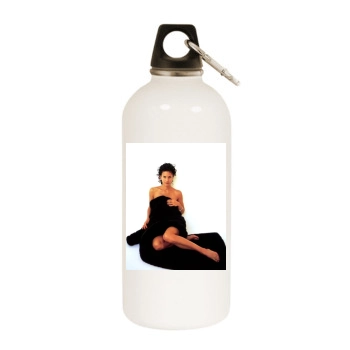 Courteney Cox White Water Bottle With Carabiner