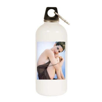 Courteney Cox White Water Bottle With Carabiner