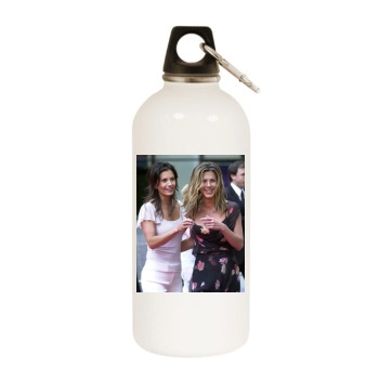 Courteney Cox White Water Bottle With Carabiner