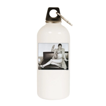 Courteney Cox White Water Bottle With Carabiner