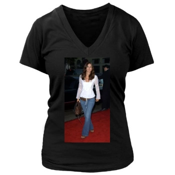 Courteney Cox Women's Deep V-Neck TShirt