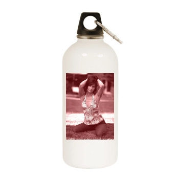 Courteney Cox White Water Bottle With Carabiner