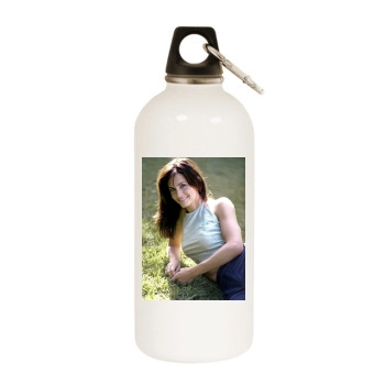 Courteney Cox White Water Bottle With Carabiner