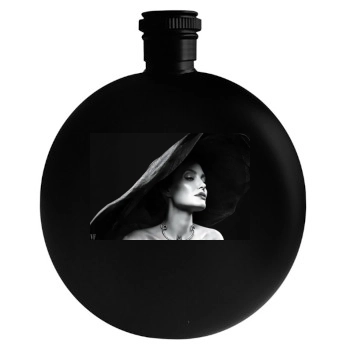 Angelina Jolie Round Flask