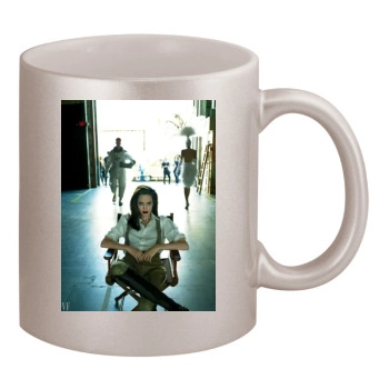 Angelina Jolie 11oz Metallic Silver Mug