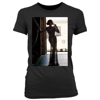 Angelina Jolie Women's Junior Cut Crewneck T-Shirt