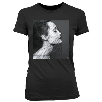 Angelina Jolie Women's Junior Cut Crewneck T-Shirt