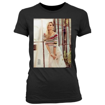 Bar Refaeli Women's Junior Cut Crewneck T-Shirt