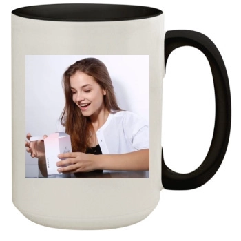 Barbara Palvin 15oz Colored Inner & Handle Mug