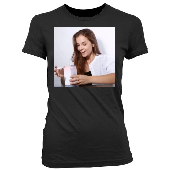 Barbara Palvin Women's Junior Cut Crewneck T-Shirt