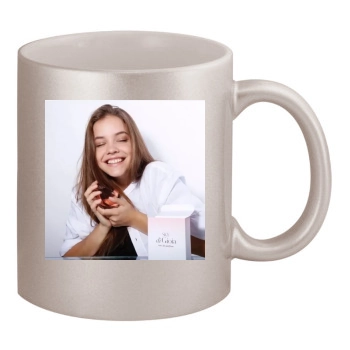 Barbara Palvin 11oz Metallic Silver Mug