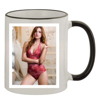 Barbara Palvin 11oz Colored Rim & Handle Mug