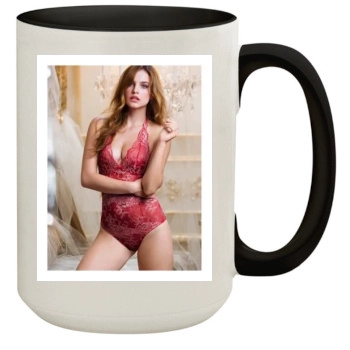 Barbara Palvin 15oz Colored Inner & Handle Mug